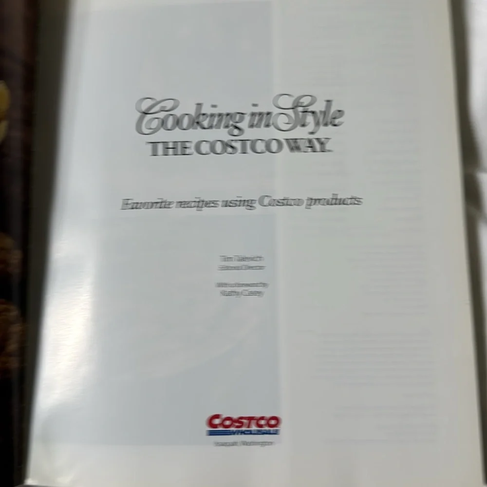 Cooking in Style The Costco Way Cookbook