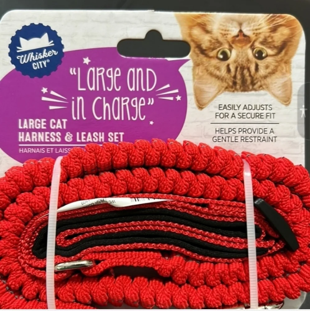 Sale Adult Cat Harness leash by WHISKER CITY LARGE SIZE