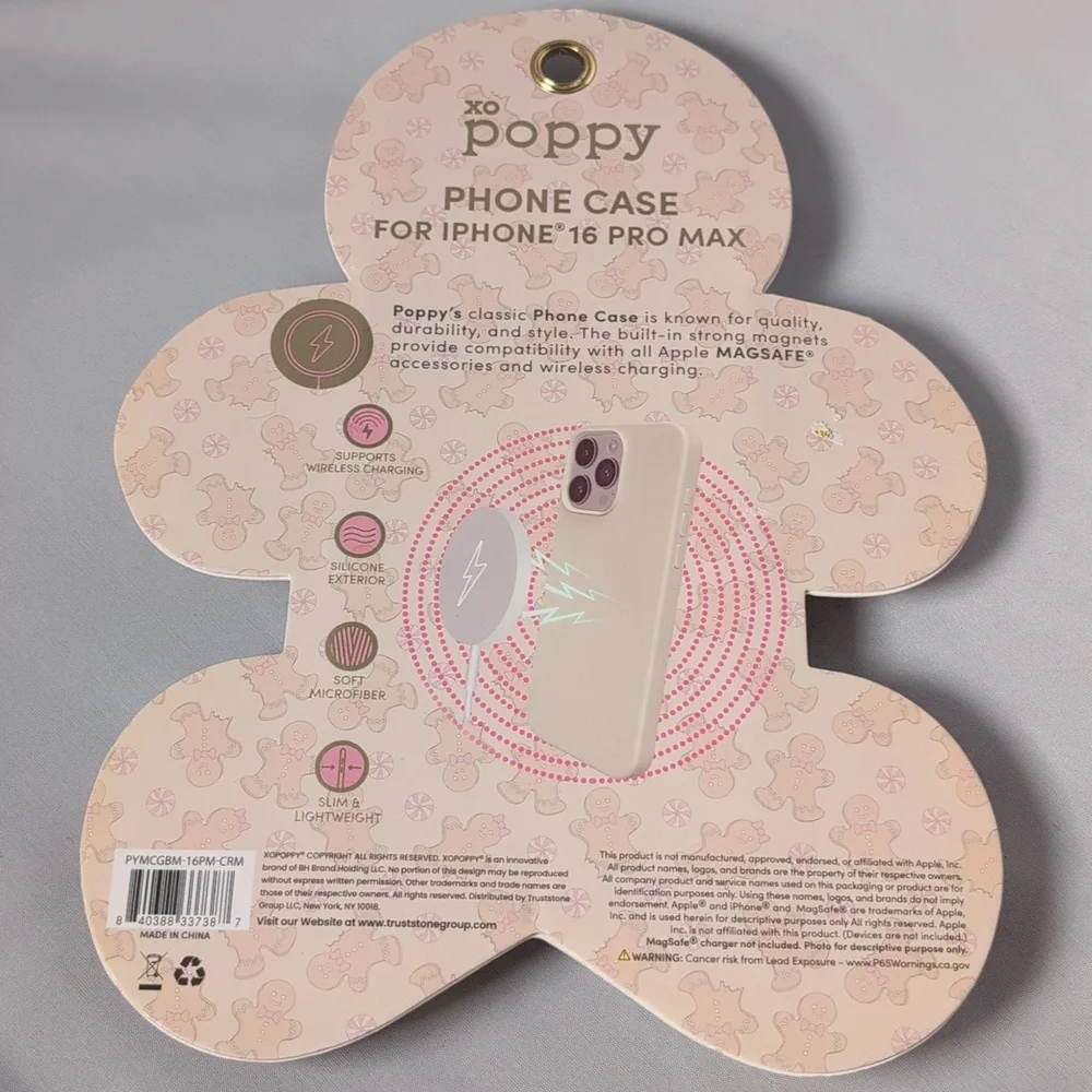 Xo Poppy cream case lightweight