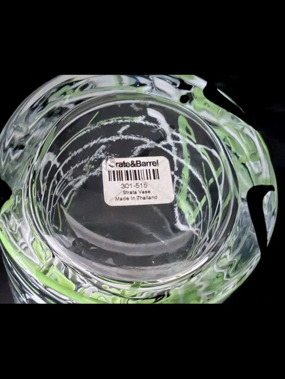 Crate&Barrel lime white mcm
