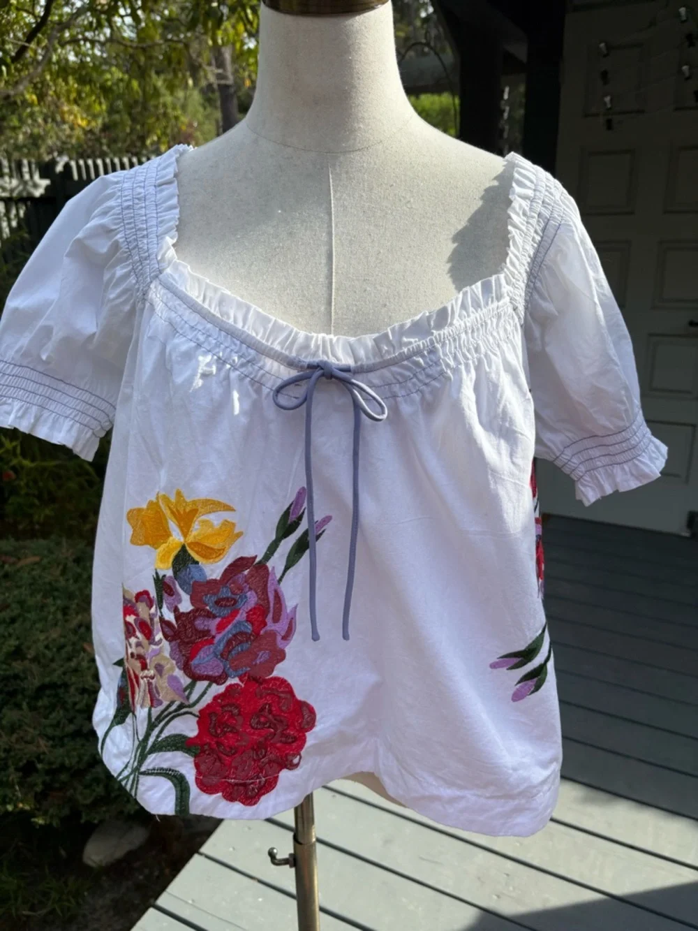 Anthropologie crisp white