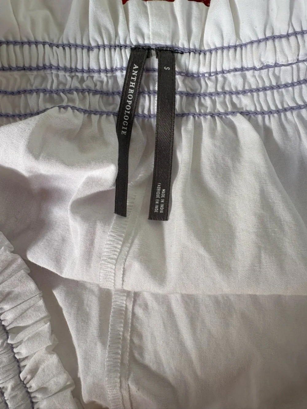 Anthropologie crisp white