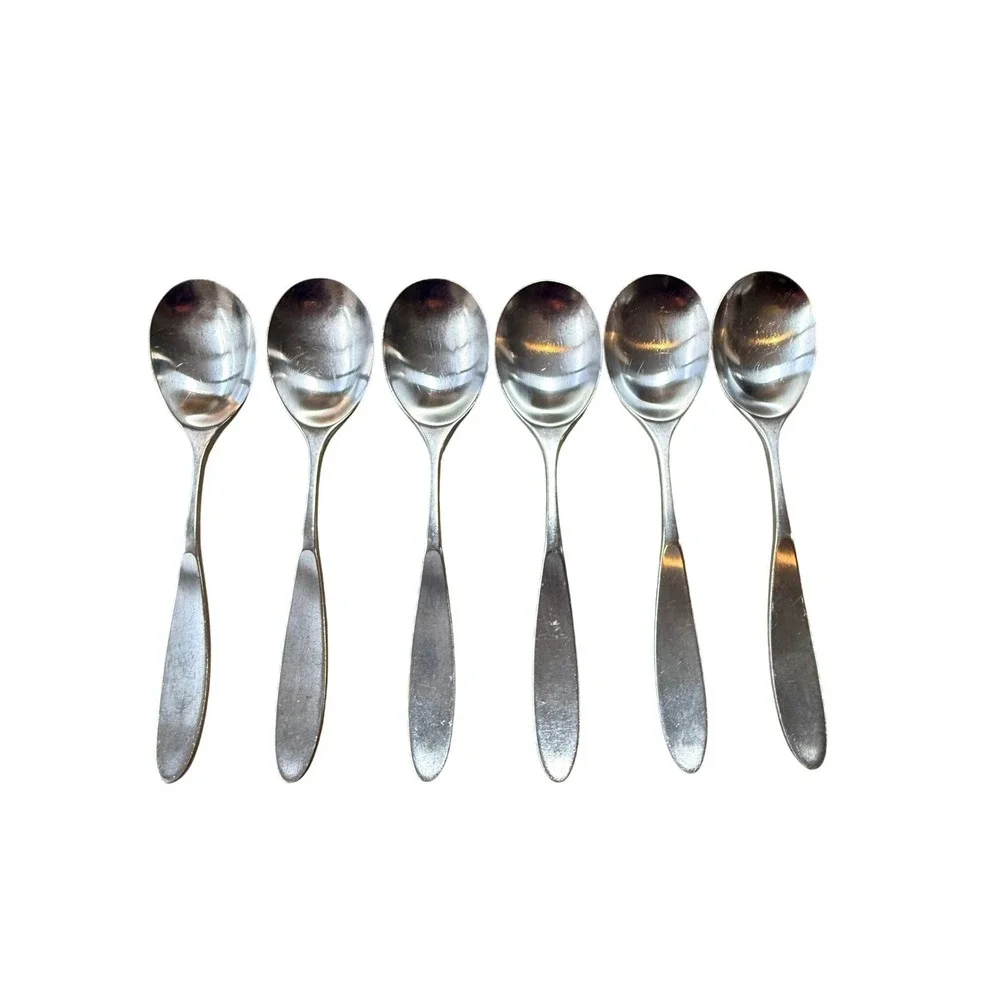 Lauffer Magnum 18/8 stainless FLATWARE Norway Japan 24Pc MCM spoon, knife, fork