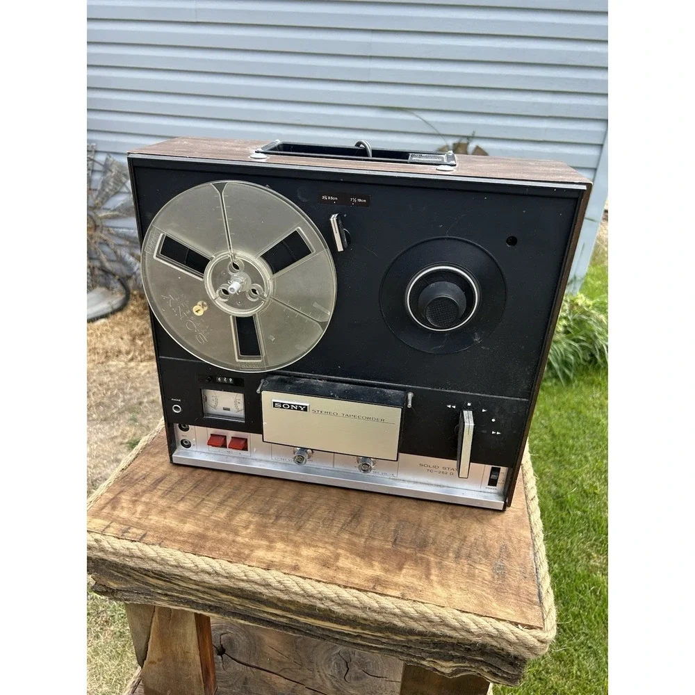 Sony TC-252D Stereo Solid State Vintage Reel-to-Reel Tape Recorder Stereo