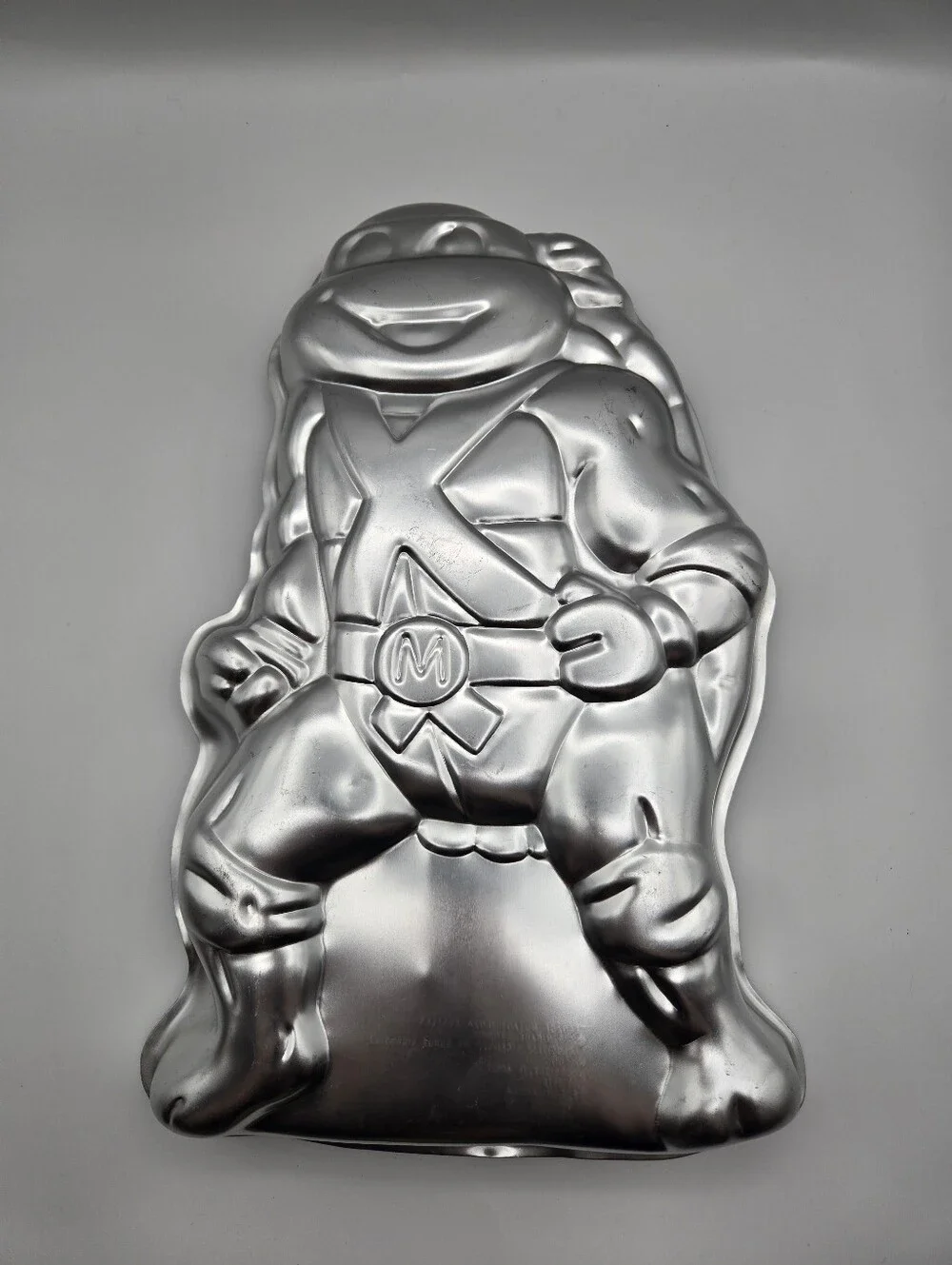 Vintage Wilton 1989 Teenage Mutant Ninja Turtles Michelangelo Aluminum Cake Pan