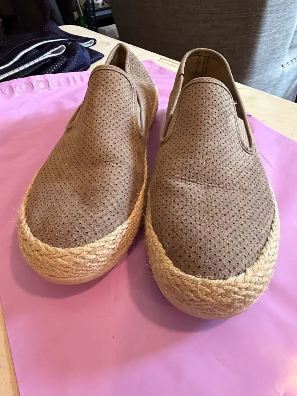 Esprit Nadine Perforated Slip-On Espadrille Flats