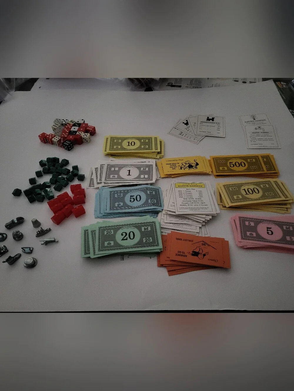 Monopoly Complete Games Pieces