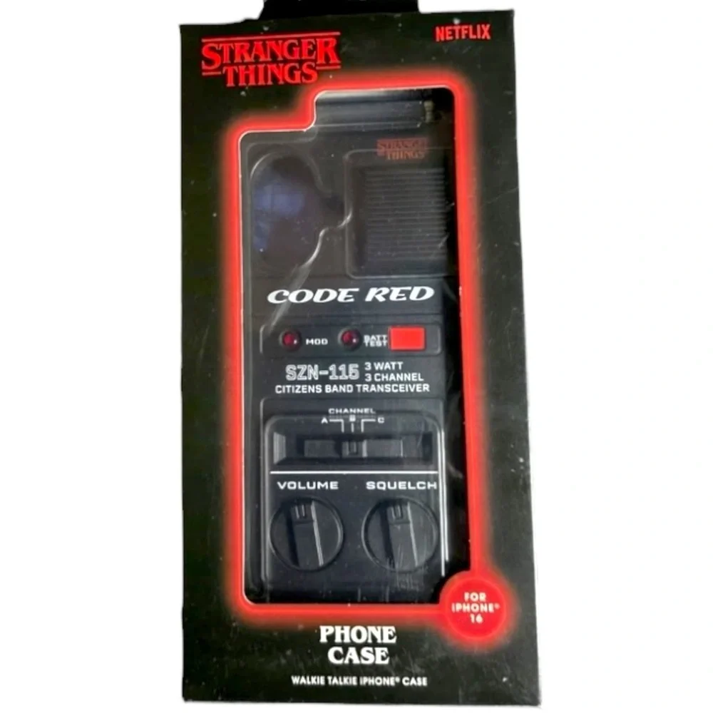 Stranger Things iPhone 16 Case Walkie Talkie Phone Case Netflix