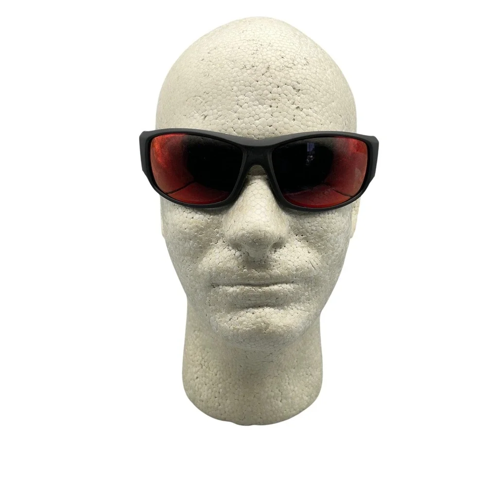 Edge Eyewear Legends LE‎ Sunglasses Black Frame Red Mirrored Lens FXO Edition