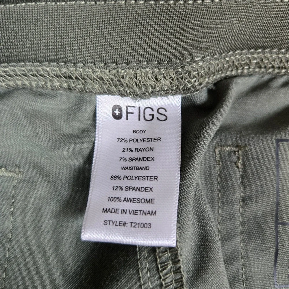 FIGS Mens Green Technical Collection Straight Leg Scrub Pants M