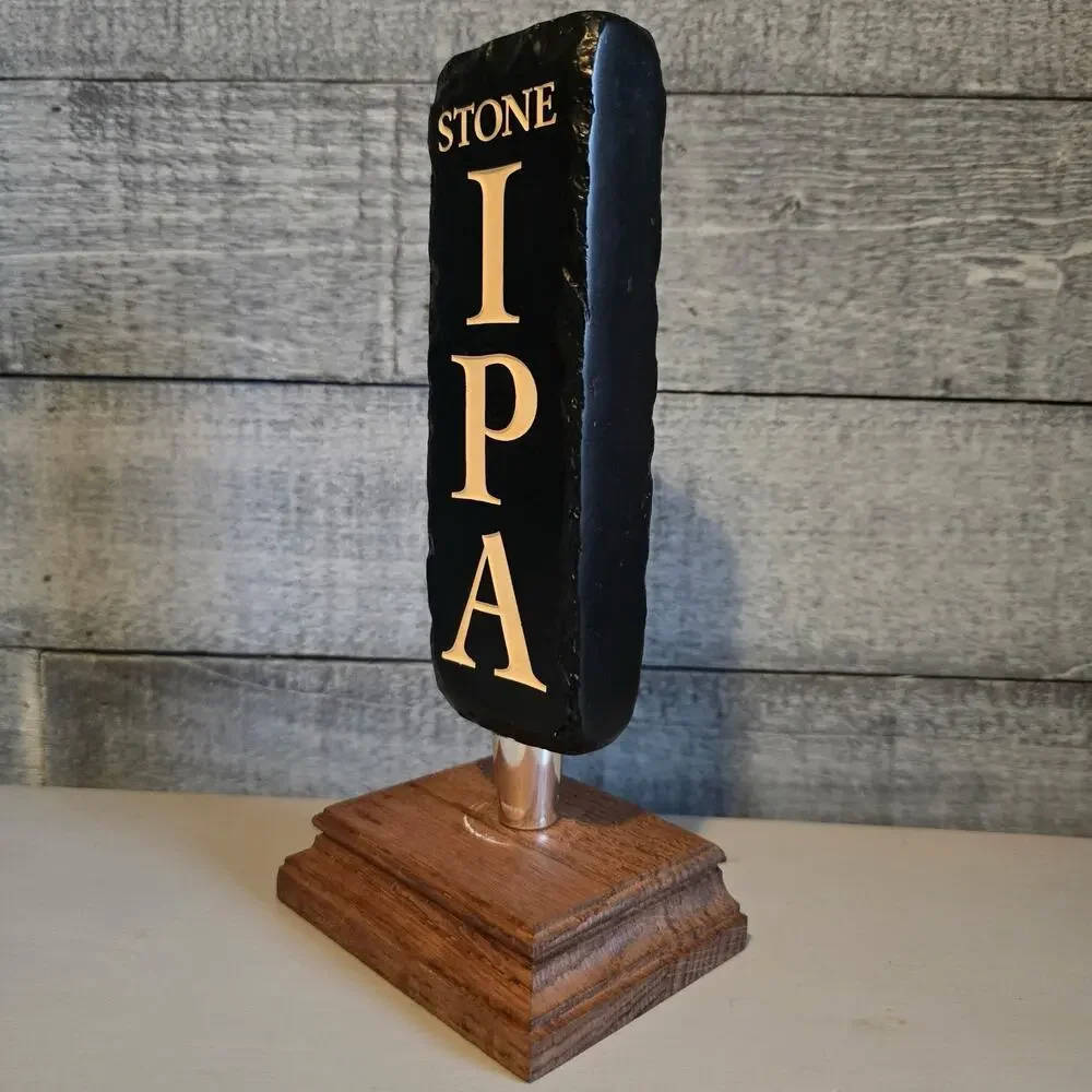 Stone Brewing Tap Handle – Stone IPA –‎ Black Textured Style – Craft Beer