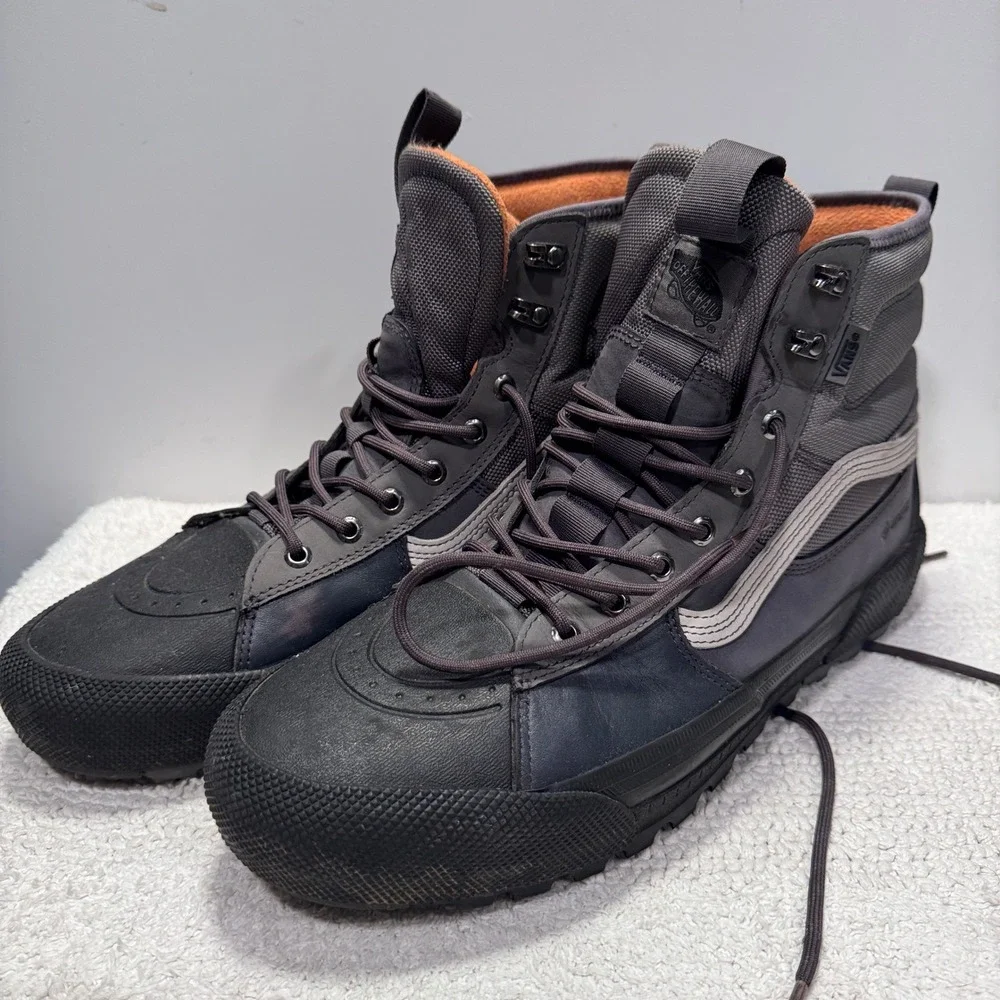 Vans Boots Mens 13 Sk8-Hi GORE-TEX MTE-3 Gray Leather Gorpcore Hiking Shoes