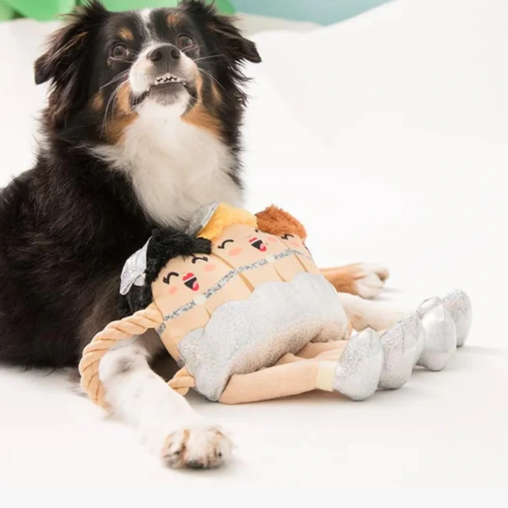 Bark Holiday Spectacular Dancers Plush Dog Toy