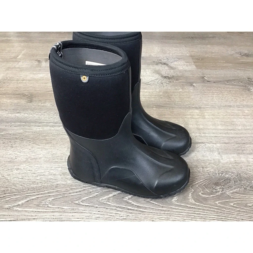 Bogs Classic High Boots Youth Size 5 Black Good Waterproof Insulated Neoprene