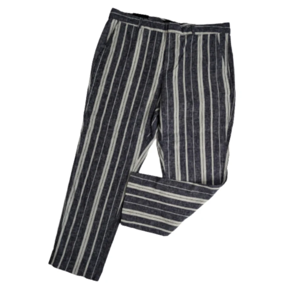 Banana Republic Blue and White Stripe Avery Pants 12