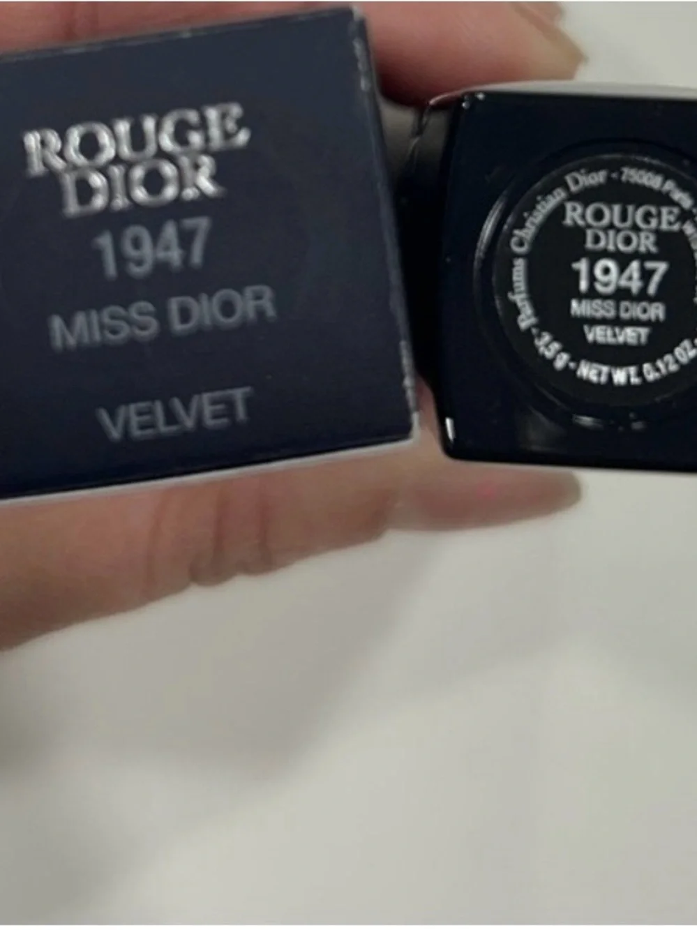Dior lipstick embroidered