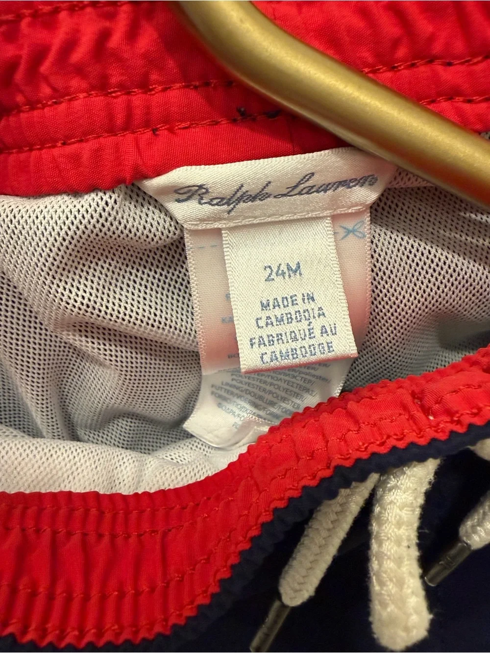Ralph Lauren navy swim