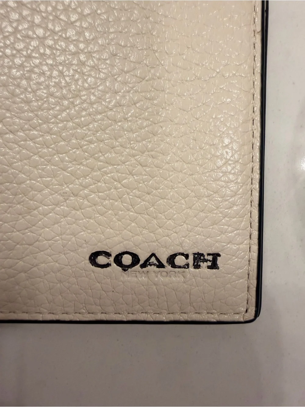 Coach pebbled leather