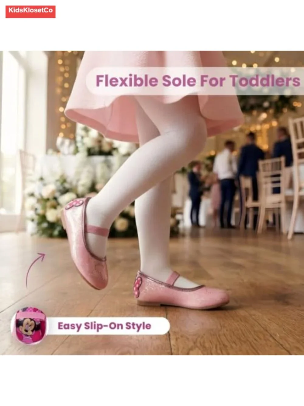 Girls Mary Jane Flats - Character Princess Dress up Slip-on Shoes Toddler