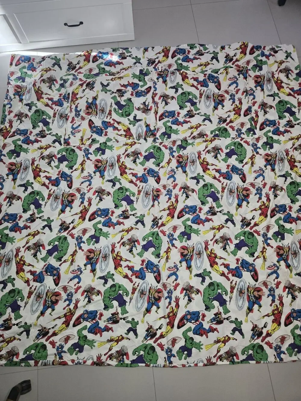 Pottery Barn Kids Marvel Duvet Cover Full/Queen And 2x Matching Pillow Sham