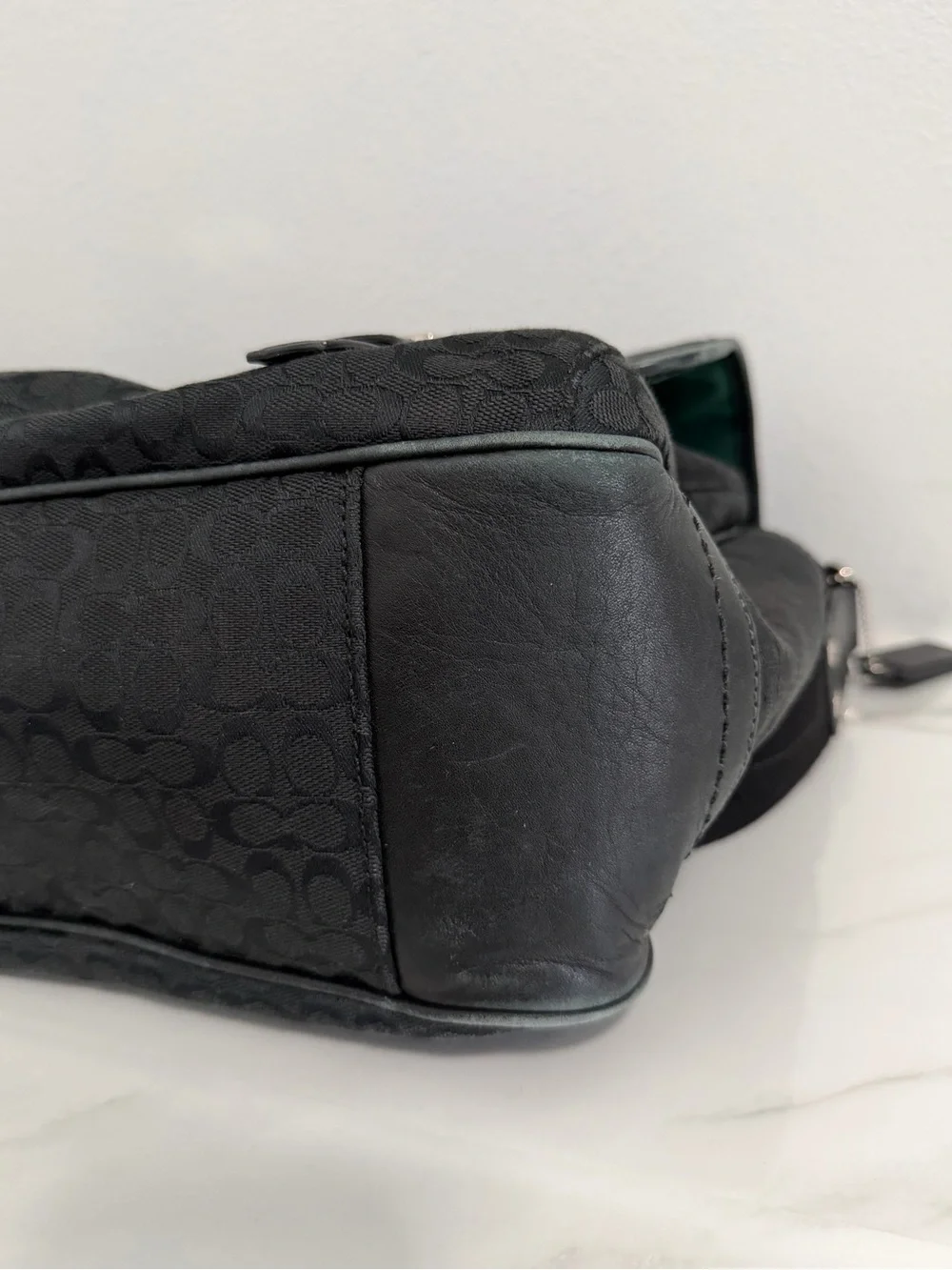 Coach black signature