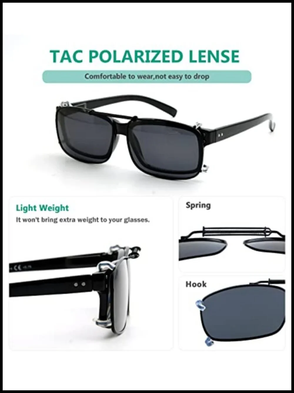 N/A clip sunglasses
