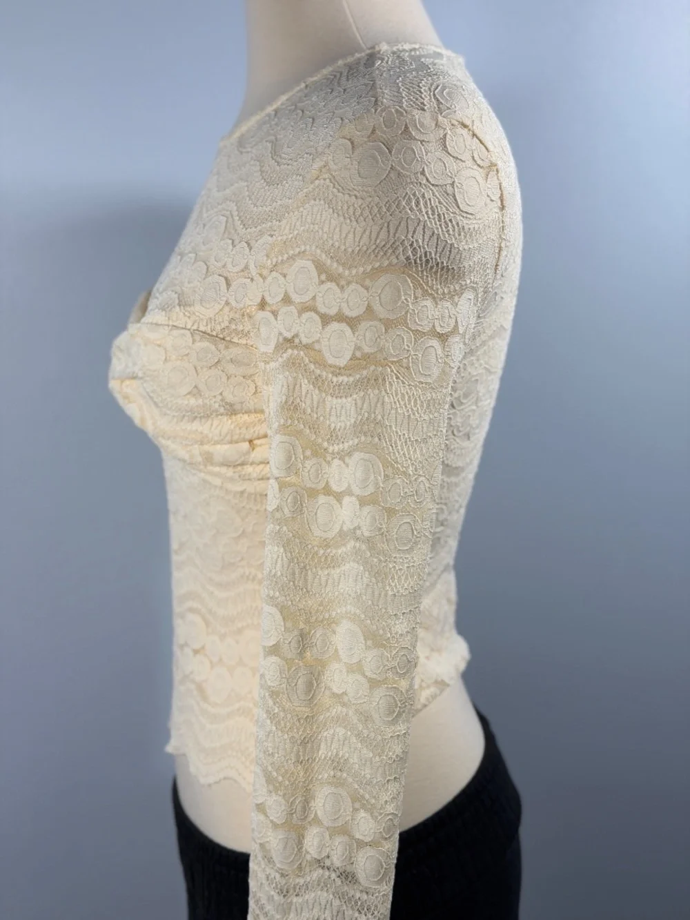 Anthropologie embroidery reads very