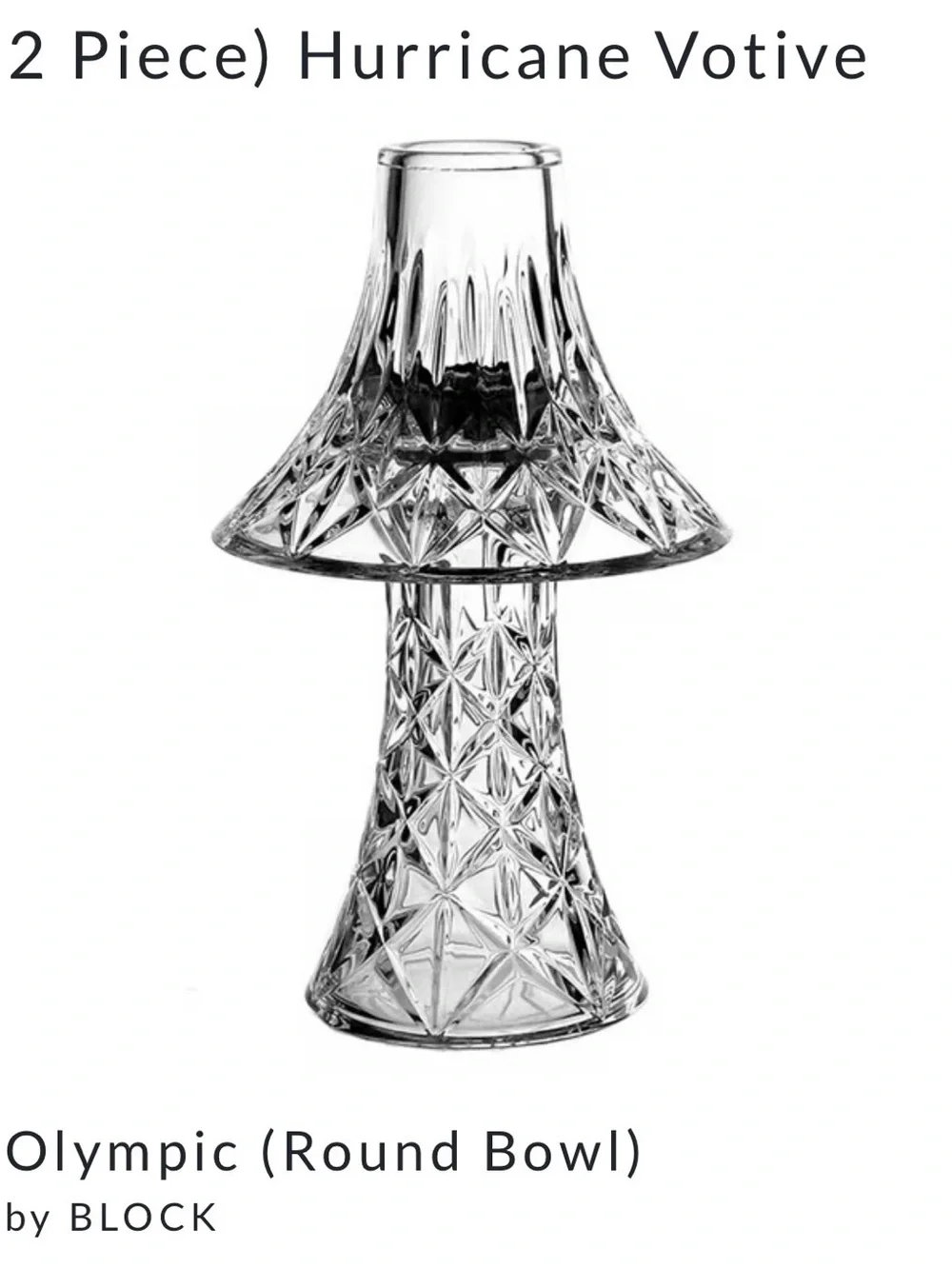Block crystal elegant clear