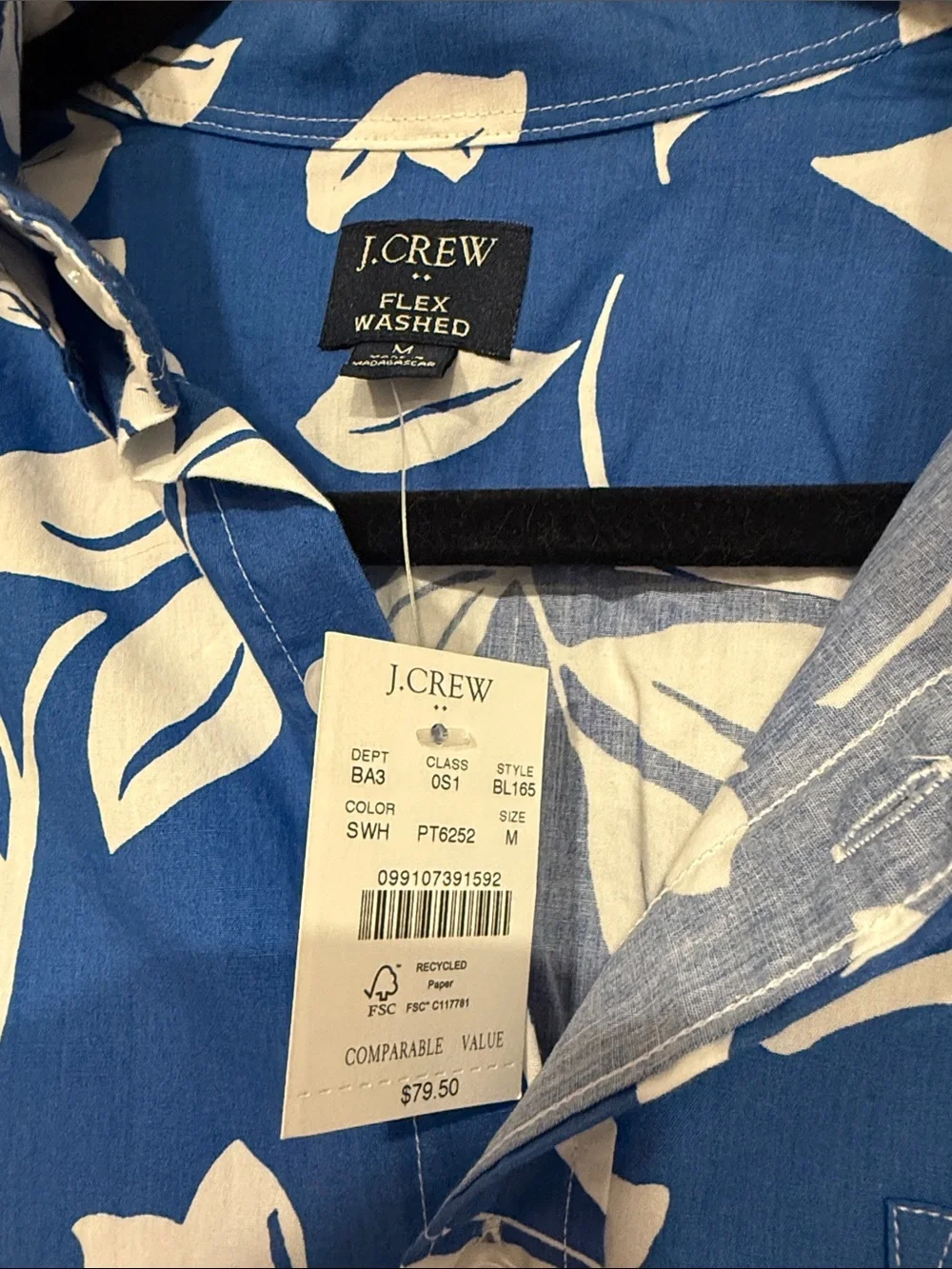 J. Crew crisp blue