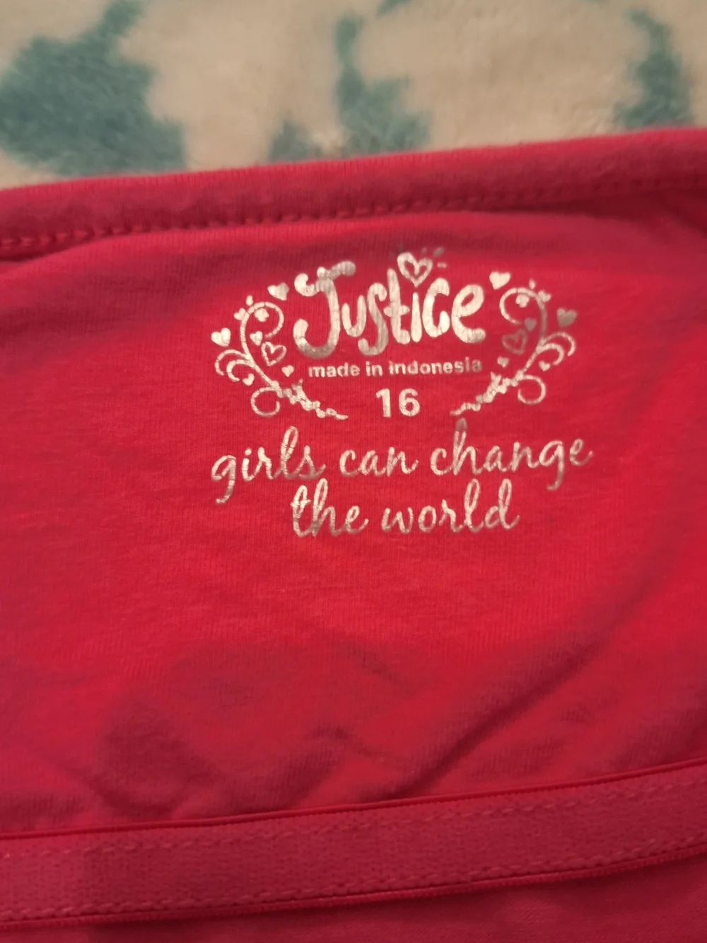 Justice pink camisole
