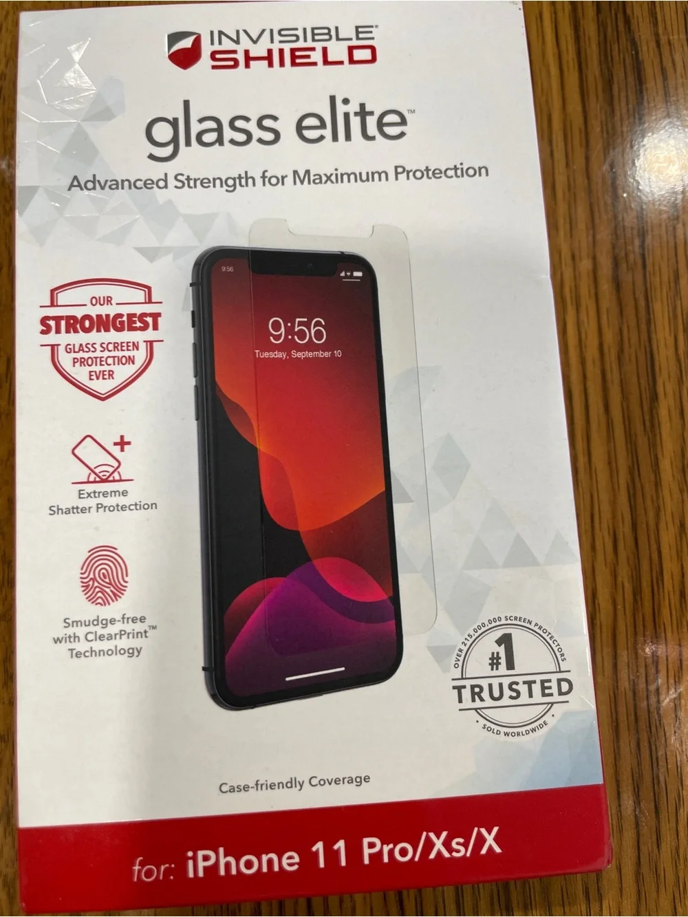 ZAGG Glass Elite Tempered Glass Screen Protector for iPhone 11 Pro / Xs / X