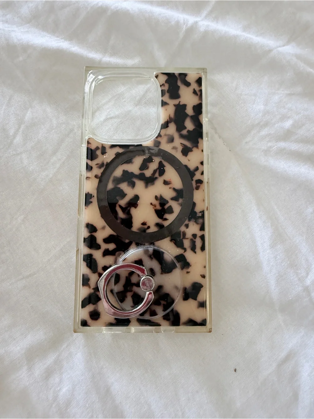 Tortoiseshell Phone Case with MagSafe Compatibility - Flaunt iPhone 15ProMax