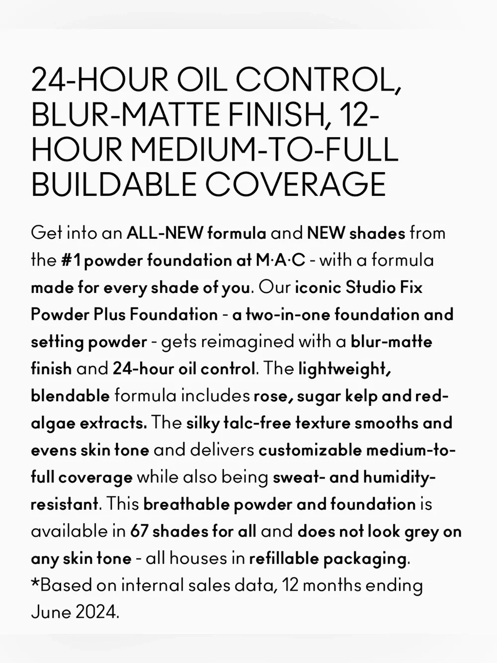 MAC Cosmetics use natural