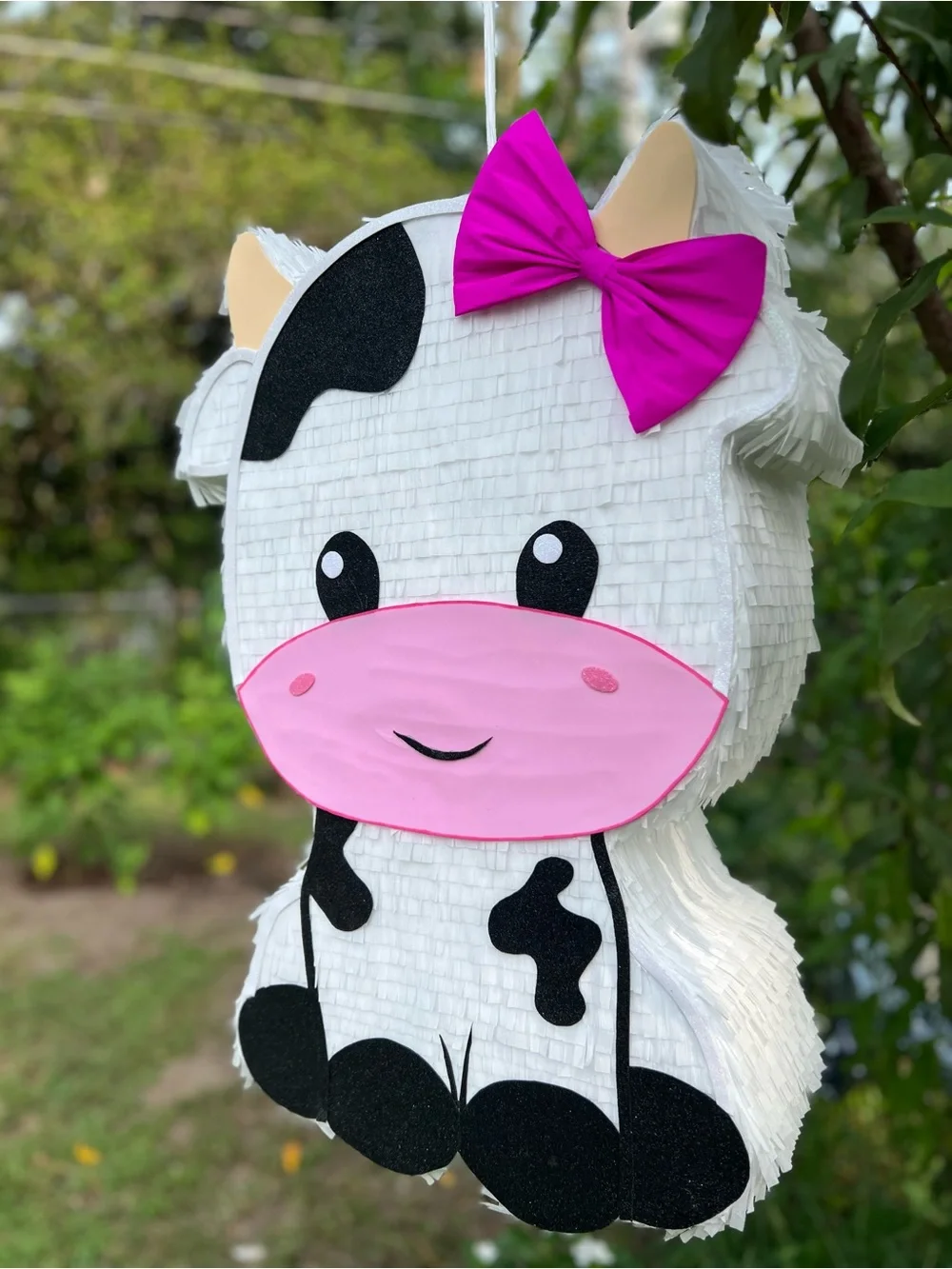 Handmade adorable cow