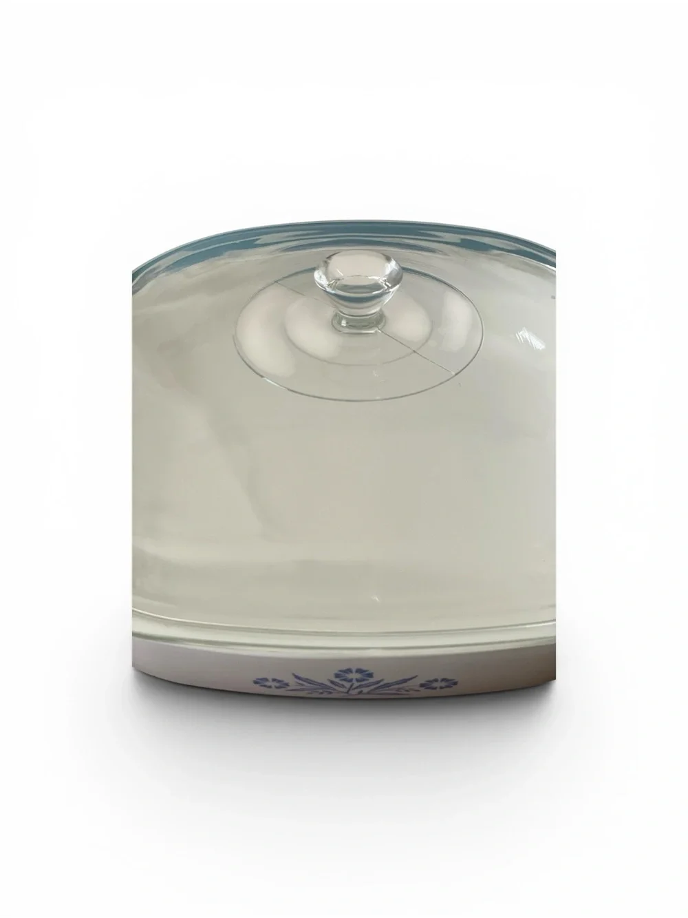 Vtg Corning Ware Blue Cornflower 10in P-10B Casserole Dish with Pyrex Lid - B-27