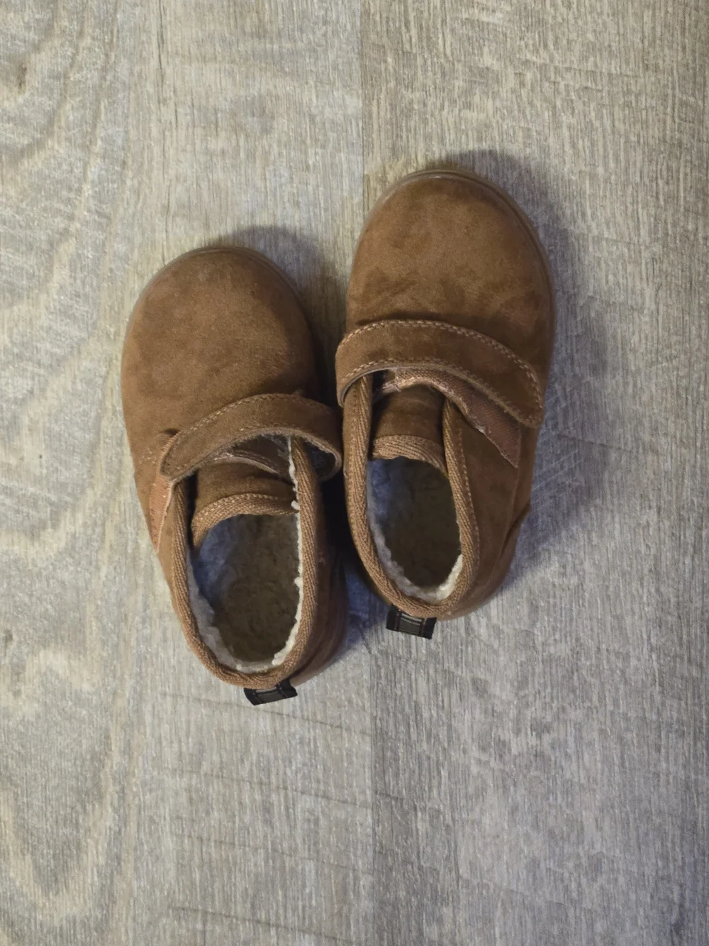 Cat & Jack Brown Suede Kids Boots with Fleece Lining