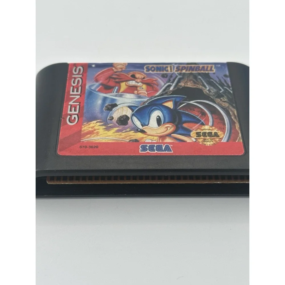 Sonic Spinball Sega Genesis Authentic Cartridge Tested Classic Platformer