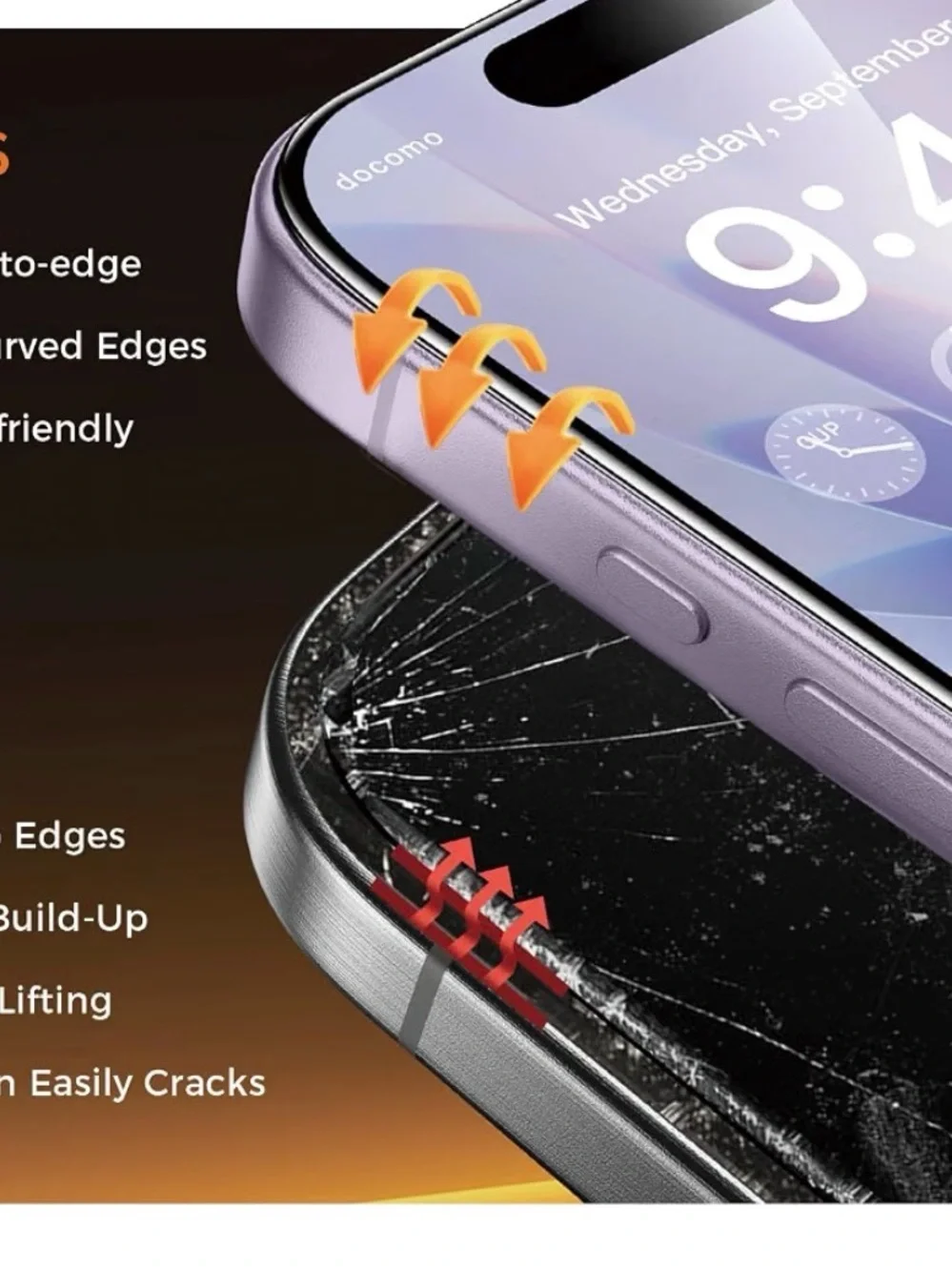 Never Break screen protector for iPhone 17 /2PACK military grade protection NEW