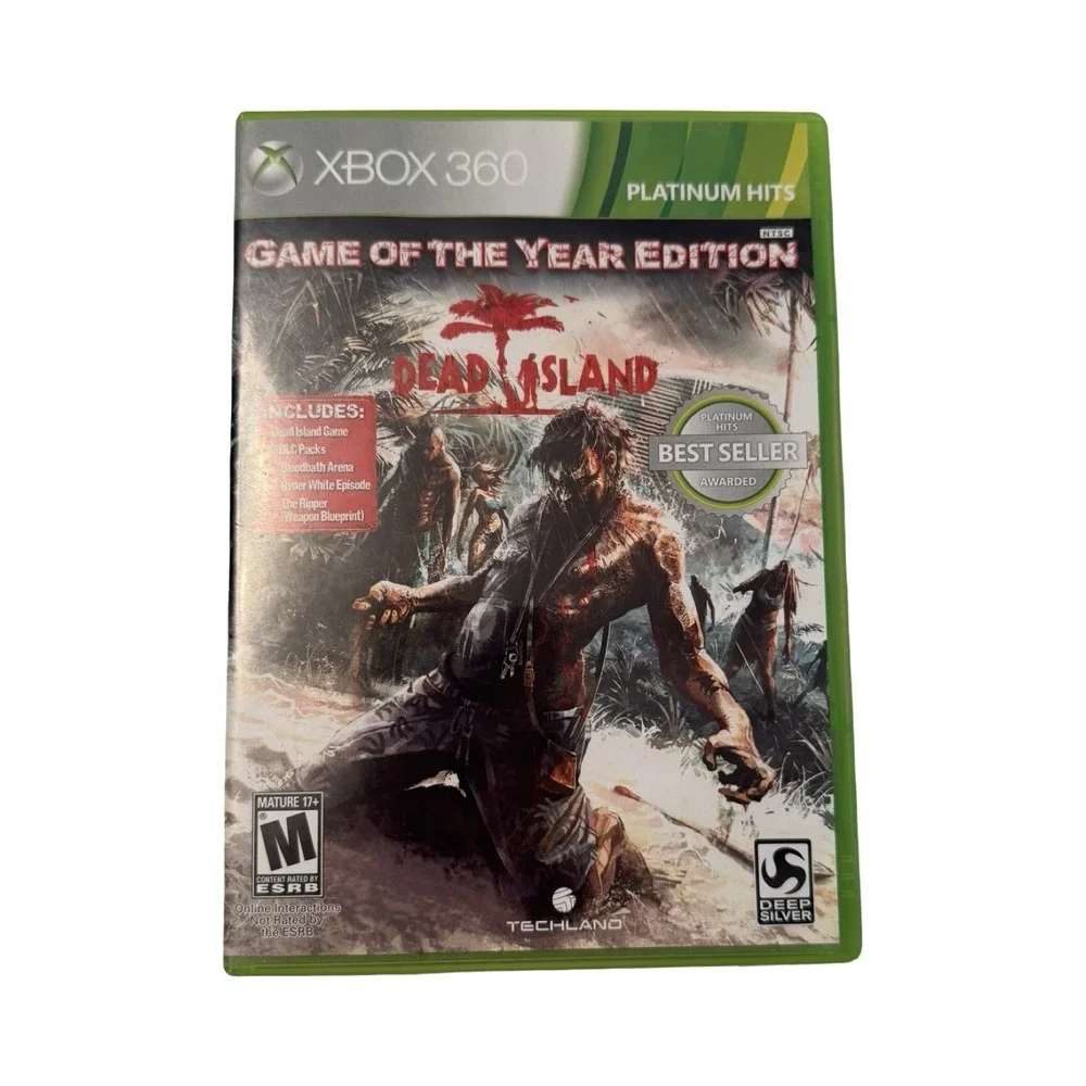 Dead Island Game of the‎ Year Edition Xbox 360 Platinum Hits Complete CIB DLC