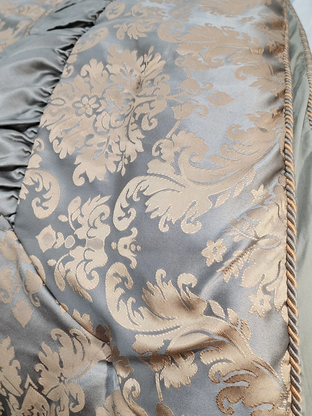 Croscill gold ornate ruched