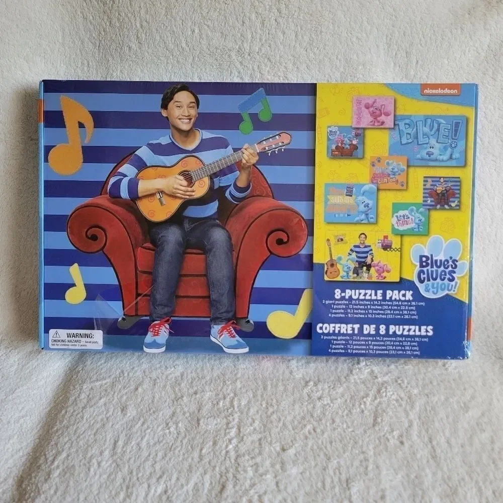 New large Nickelodeon Blue's Clues & You 8-Puzzle Pack