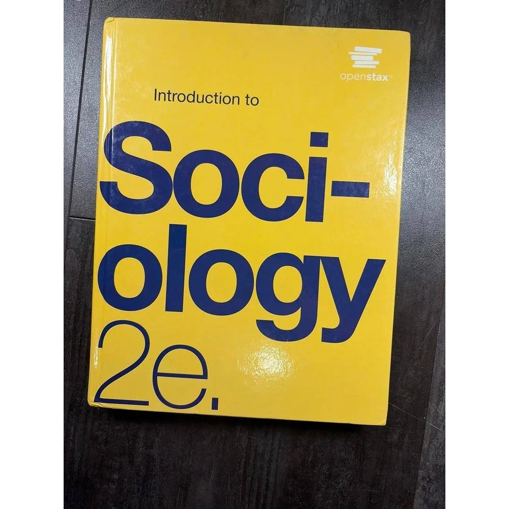 OpenStax Introduction to Sociology 2e Textbook Hardcover Yellow 2nd‎ Edition