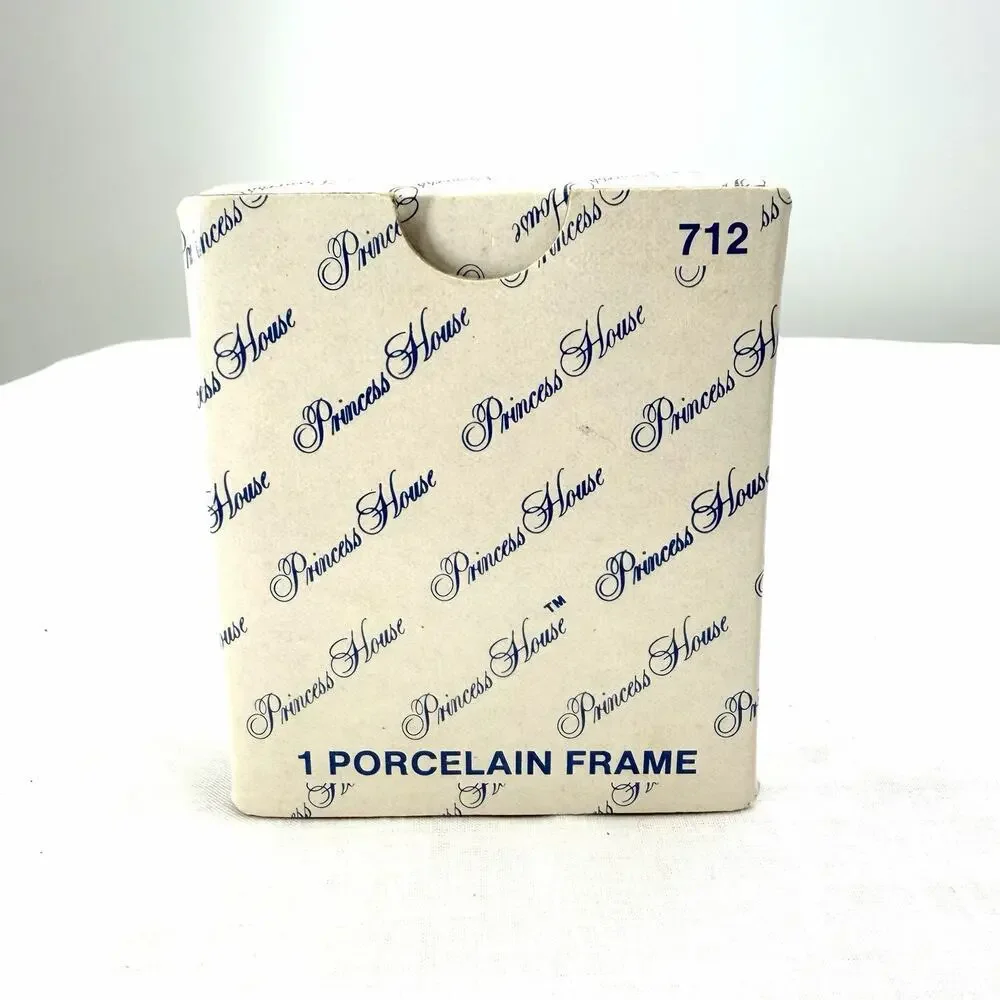 Princess House Exclusive Porcelain Picture Frame #712 Floral NEW in BOX