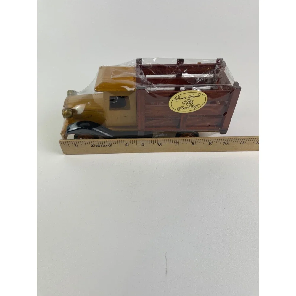 Vintage Scale 1930s 1940s Box Truck Wooden Open Top Display Piece Amerigift