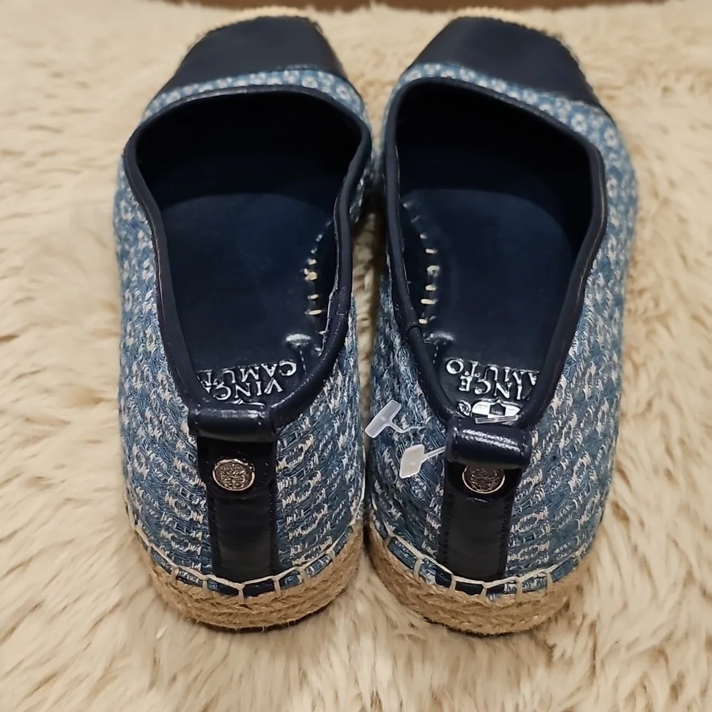 Vince Camuto Women's Miheli Espadrille Wedge Sandal - BLUE - US 7M/37.5 NWOB