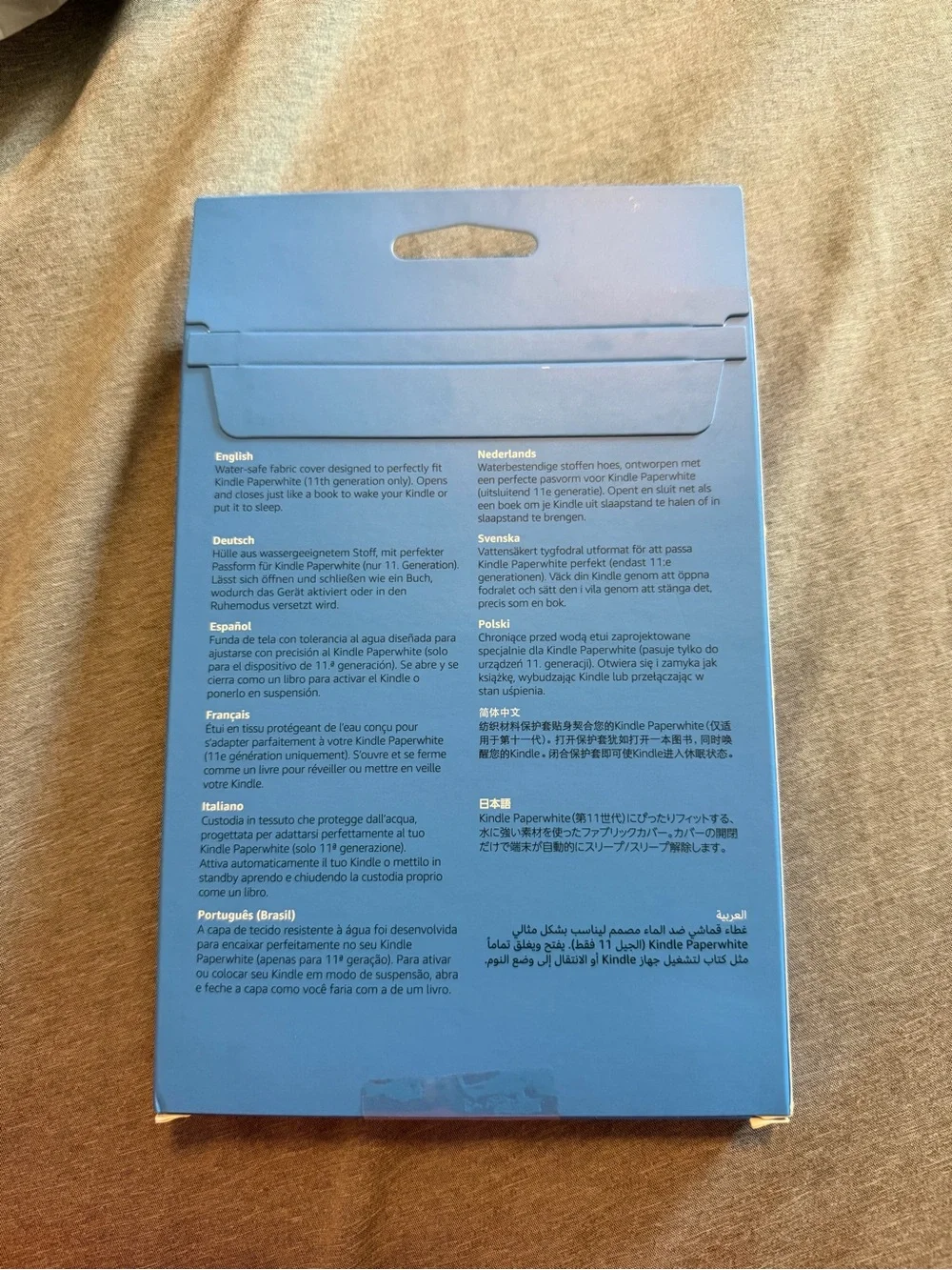 Amazon Kindle Paperwhite Water-Safe Fabric Cover