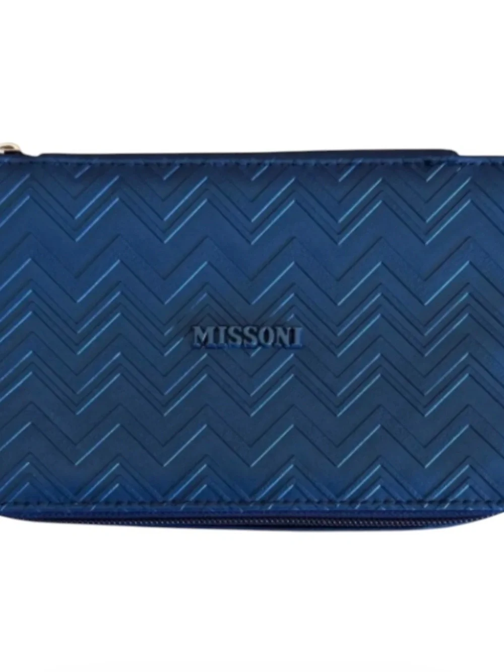 MISSONI For Delta Navy Chevron travel case, NEW WITH TAGS