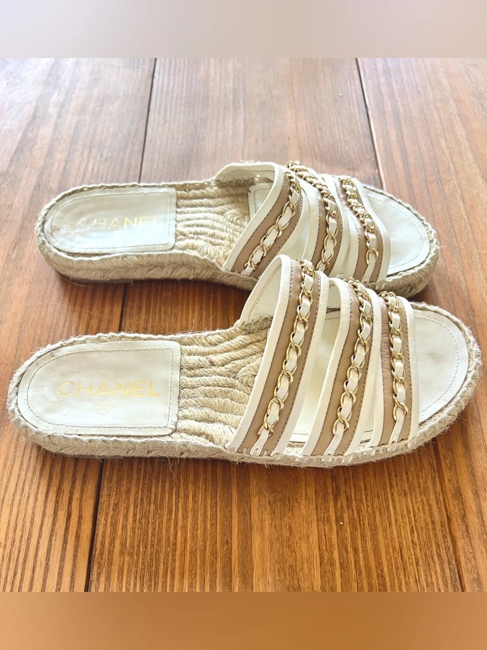 CHANEL authentic white