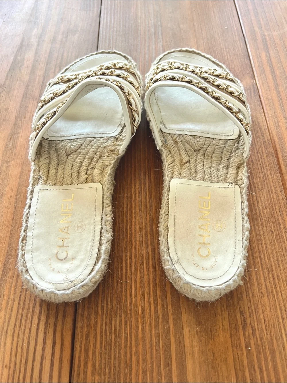 CHANEL authentic white