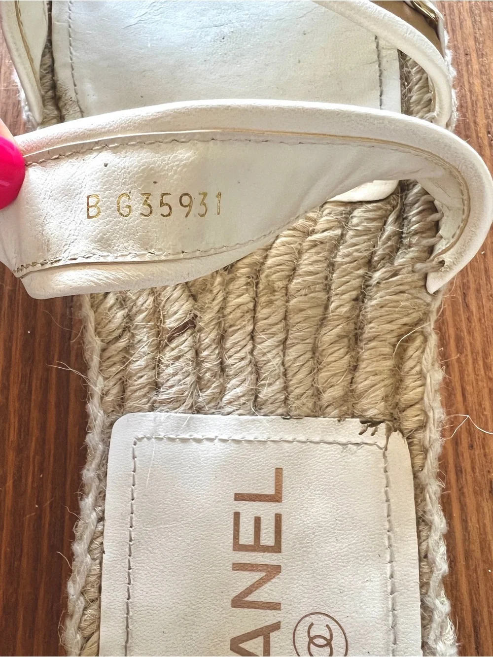 CHANEL authentic white